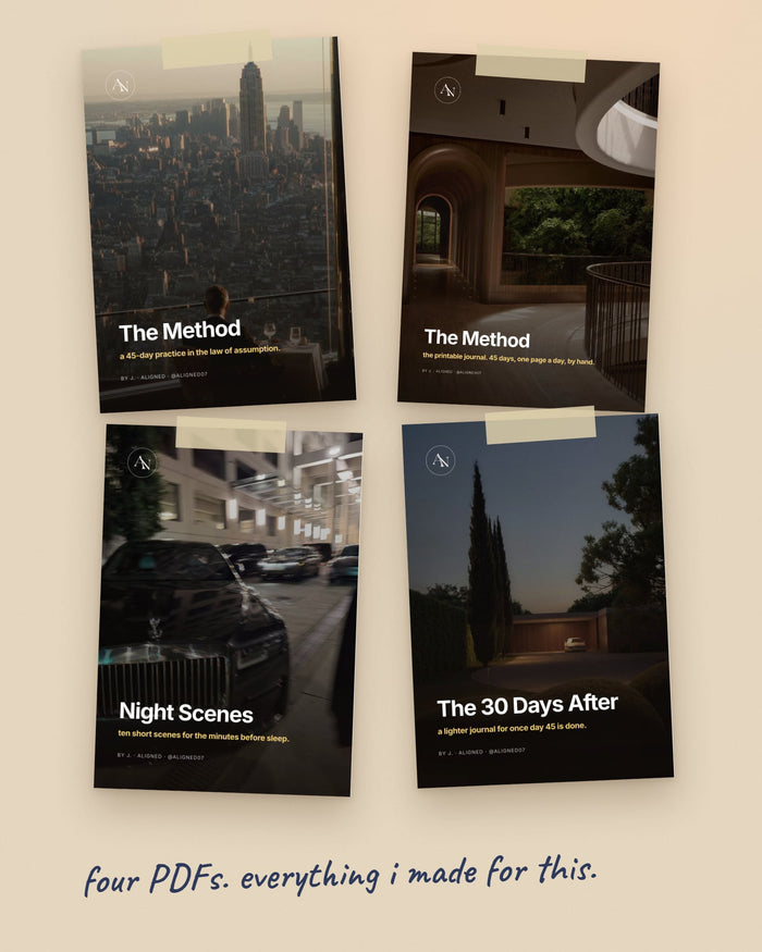 The four covers in the complete edition: The Method, the printable journal, Night Scenes and The 30 Days After.